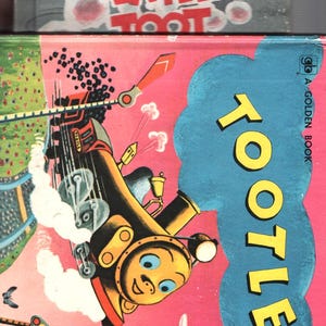 Trains And Boats Pair Of Children&#39;s Books Tootle Little Toot Stories Vintage Golden Books Weekly Reader Books