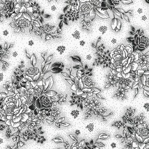 Black and White by Robert Kaufman ELC-73869-1 sold by the 1/2 yd.