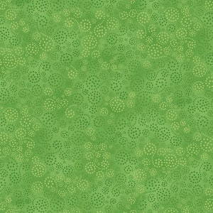 Essentials By Wilmington Prints #1817-39055-770 Sparkles Bright Lime sold by the 1/2 yd.