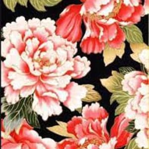 Tadashi by Anna Fishkin for Red Rooster 24138 Black sold by the 1/2 yd.