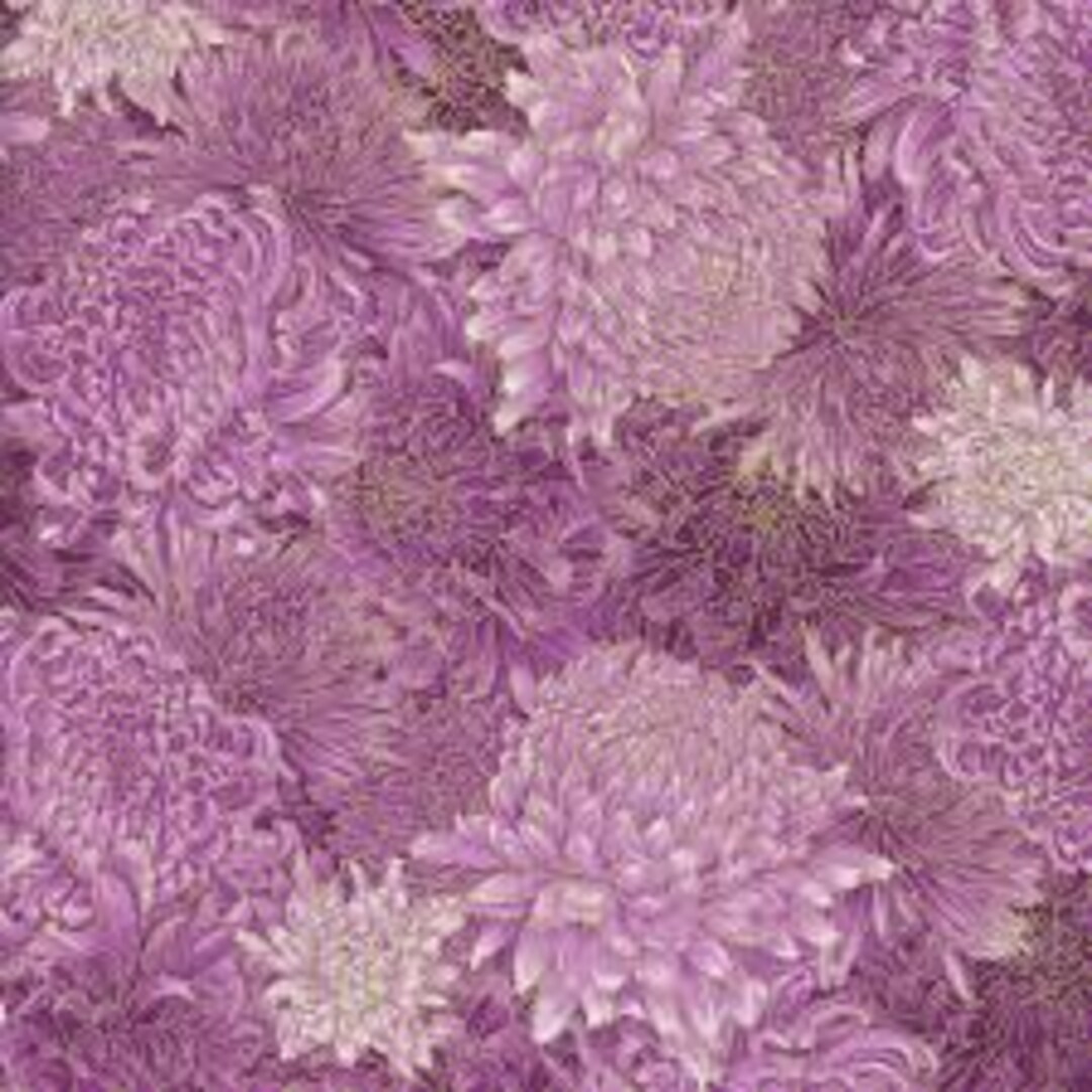 Shizuka by Chong-a Hwang for Timeless Treasures FLEUR CM3164 Purple ...
