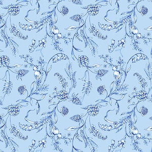 Chantal Medallion Navy- Satin Moon Designs - PER QUARTER METRE Chantal Medallion Navy- Satin Moon Designs - PER QUARTER METRE