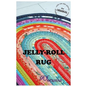 Jelly-Roll Rug Pattern by RJ Designs 30"X44"