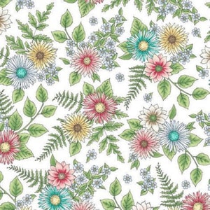 Roam Sweet Home by Maywood studio 8223-w white sold by 1/2 yd