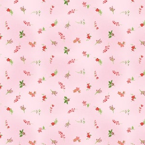Flower Shop by Jim Ishikawa for Clothworks 3303-42 Pink sold by the 1/2 yd.