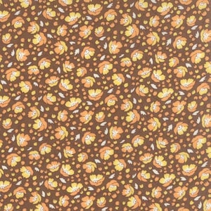 30&#39;s Playtime by Chloe&#39;s Closet for Moda Fabrics 32783-13 Cocoa sold by the 1/2 yd.