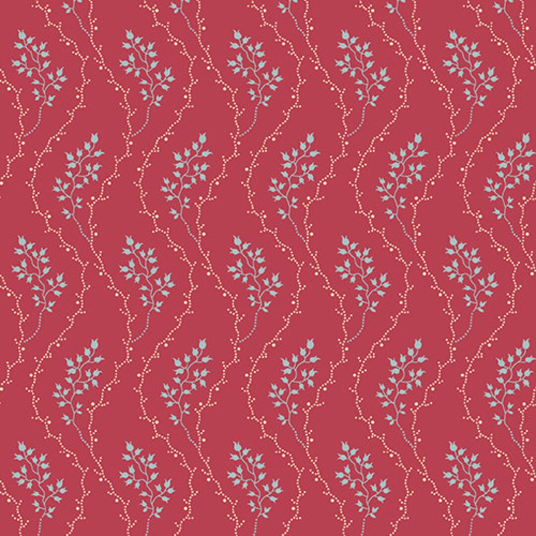 Cloverdale House by Di Fordhall for Andover A7967red Sold by the 1/2