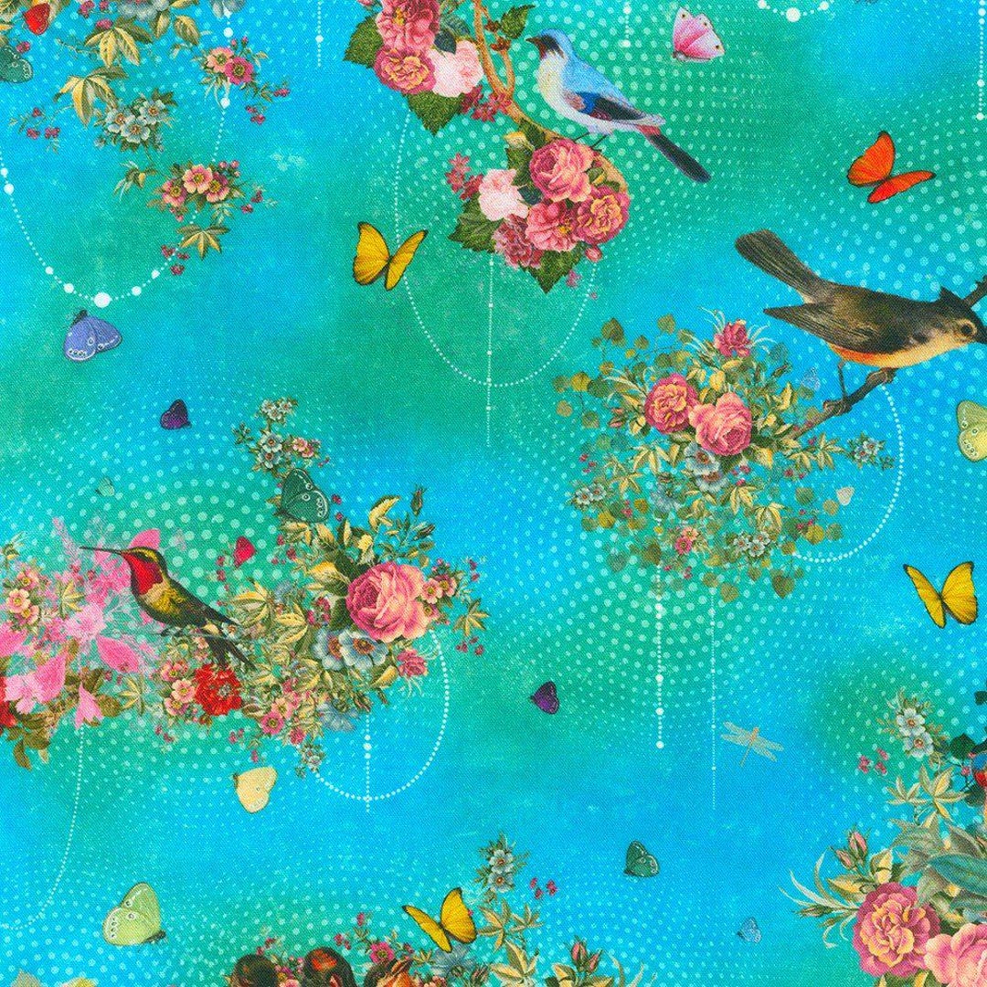 Enchanted Aviary by Durwaigh Studios for Robert Kaufman Fabrics K22276 ...
