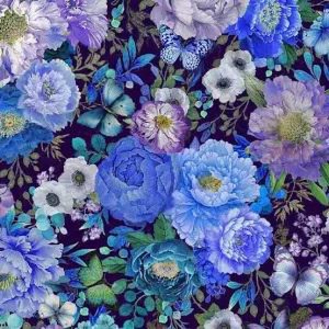 Fleur Butterfly Dreams by Timeless Treasures Cd2903 Black Sold by