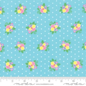 Good Day by Me & My Sister Designs for Moda Fabrics 22373-12 Turquoise sold by the 1/2 yd.