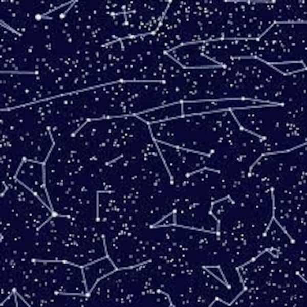 Planetary Missions Constellations by Studio E Fabrics 5309-97 40" remnant