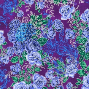 Mystic Moon by Rk Studios for Robert Kaufman Fabrics 21635-460 Midnight Purple sold by the 1/2 yd.