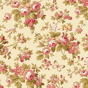 Agatha&#39;s Garden by Kathy Hall for Andover 9317 sold by 1/2 yd.