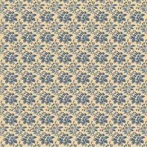 Back In The Day Elsie&#39;s Bouquet by Hat Creek Quilts for Marcus Fabrics R570498-Blue sold by the 1/2 yd.