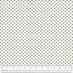 Jasper Blue Fleurette von Whistler Studios für Windham Fabrics 54370-1 Ivory wird per 0,5m verkauft.