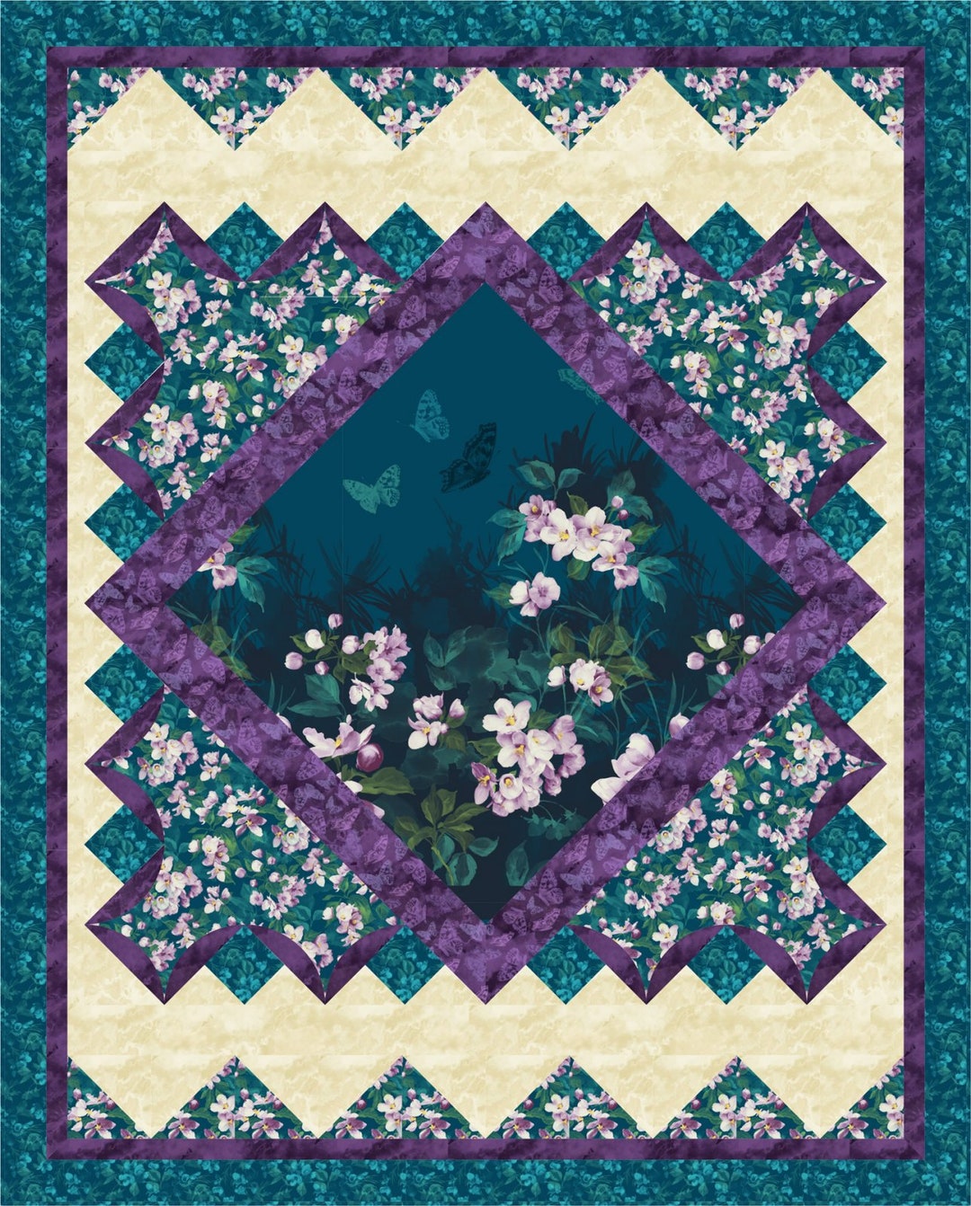 Sanctuary Pattern Garden Sanctuary Quilt Pattern Byjan Douglas Designs 58