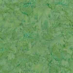 Bali Watercolors by Hoffman 1895-115 New Grass 1-1/2 yard remnant