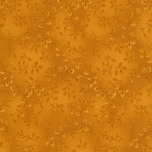 Folio Basics by Henry Glass & Co. 7755-33 Gold Vines sold by the 1/2 yd.