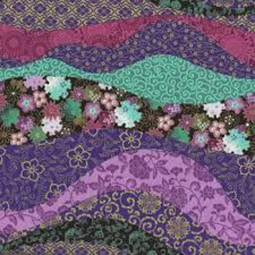 Shizuka by Chong-a Hwang for Timeless Treasures FLEUR CM3167 Multi Sold ...