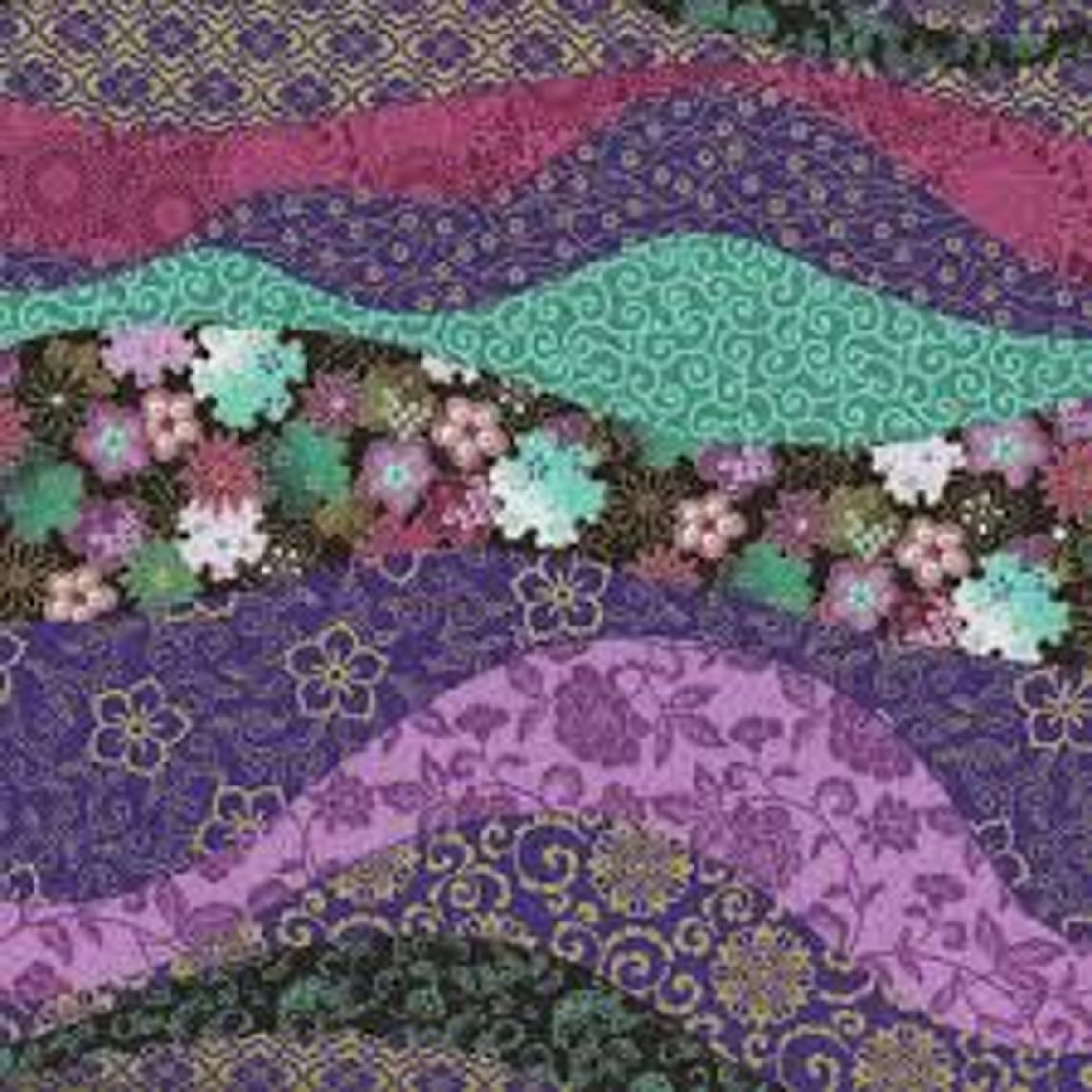 Shizuka by Chong-a Hwang for Timeless Treasures FLEUR CM3167 Multi Sold ...
