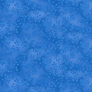 Folio Basics by Henry Glass 7755-75 Med. Blue 1/2 yard remnant