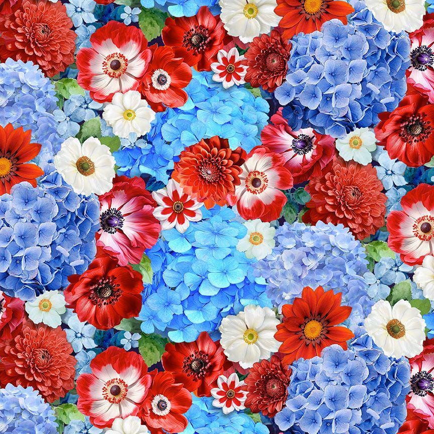 Stars and Stripes by Timeless Treasures FLEUR CD3268 Multi Sold by the ...