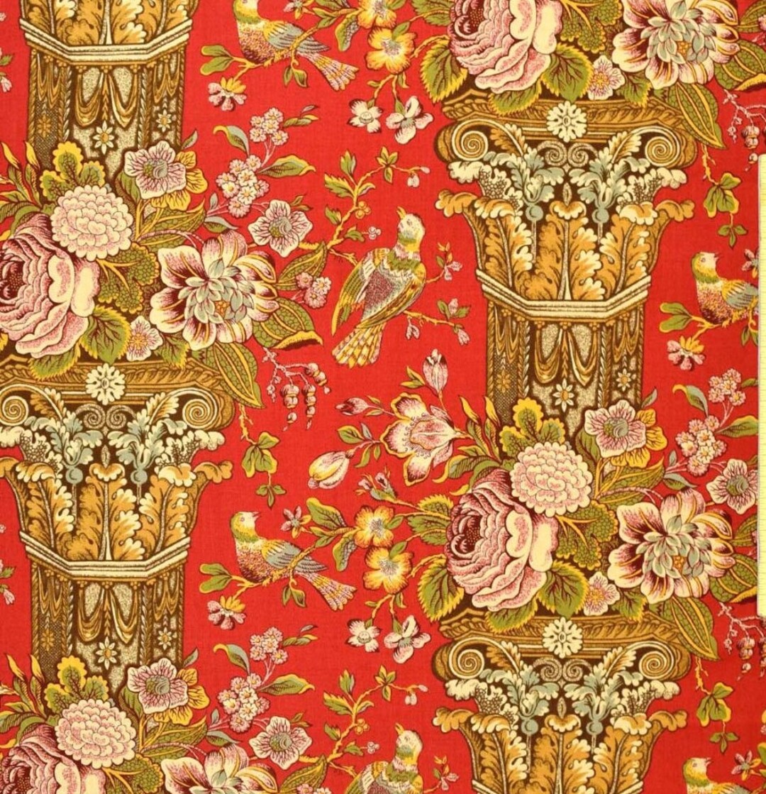 Cloverdale House by Di Fordhall for Andover A7965red Sold by the 1/2