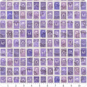Flea Market Fresh by Cathe Holden for Moda 7374-16 Purple one yard 5&quot; remnant