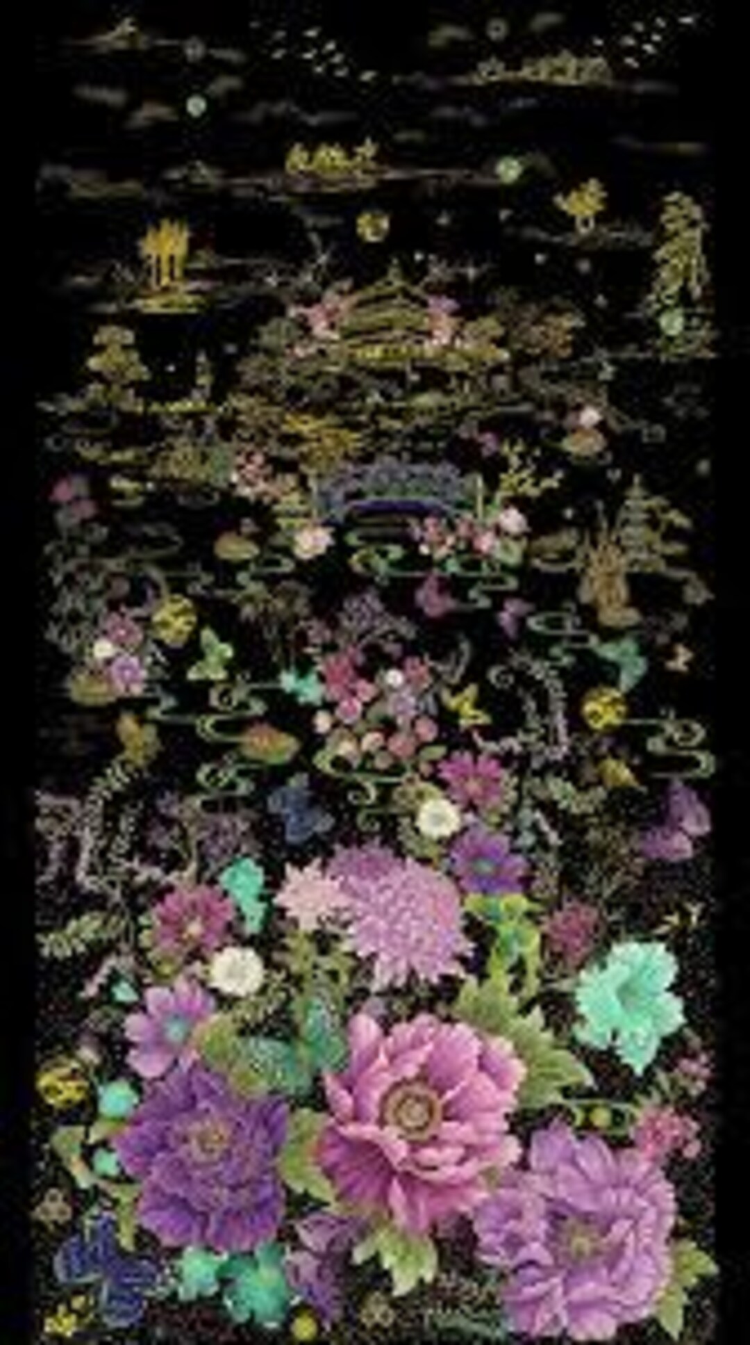 Shizuka Panel by Chong-a Hwang for Timeless Treasures FLEUR CM3160 ...