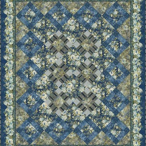 Sac à tapis, motif de courtepointe Romance par Jason Yenter pour In The Beginning 86-1/2"X103-1/2"