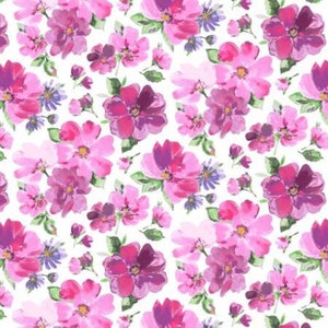 Serendipity by Whistlers Studio for Windham Fabrics 51621-1 White  one yard remnant