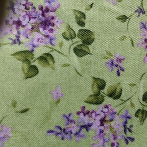 Fresh Lilacs by Debbie Beaves for Maywood Studios 8602 Green sold by the 1/2 yd.