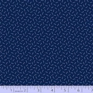 Latimer Farms by Paula Barnes for Marcus Brothers 5507 blue sold by 1/2 yd