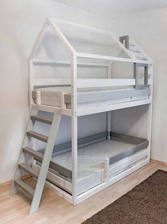 Bunk Double Bed Montessori Children Loft Bed House Doppelbett