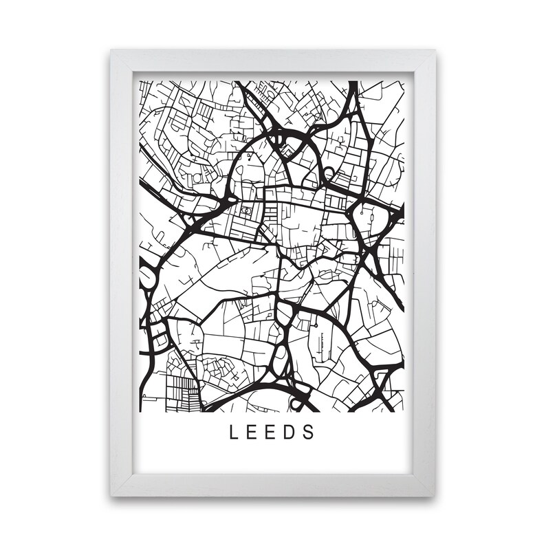 Leeds Line Map Print