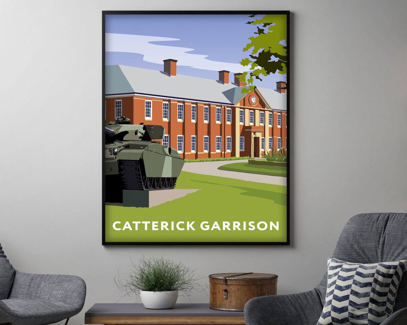 Catterick Garrison Print Travel Poster Travel Decor Etsy