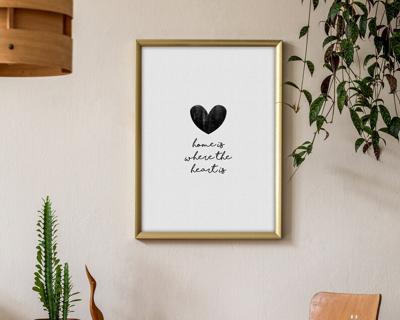 Home Is Where The Heart Is Modern Art Print
