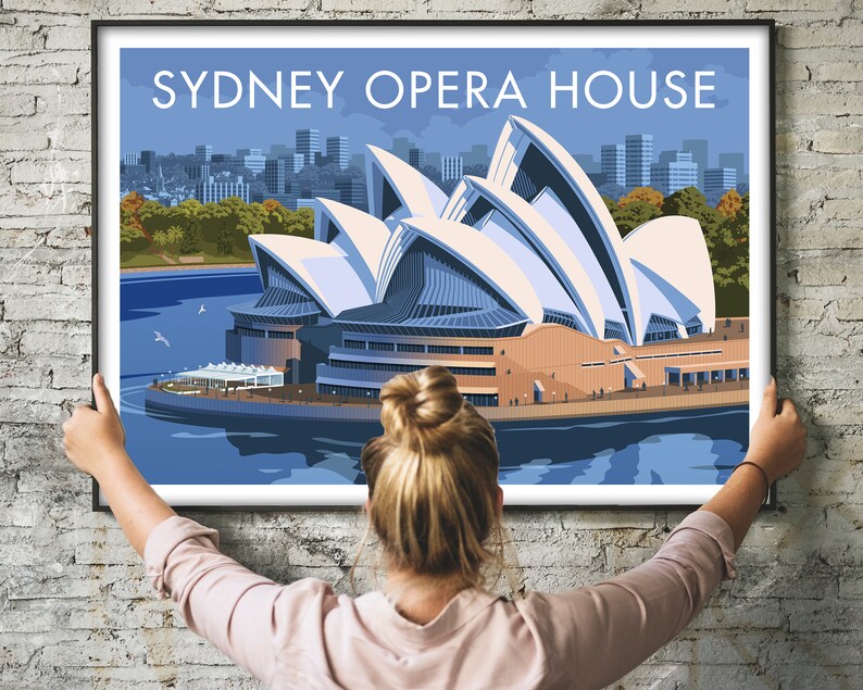 Sydney Opera House Australia Framed Wall Art Print First Home Etsy