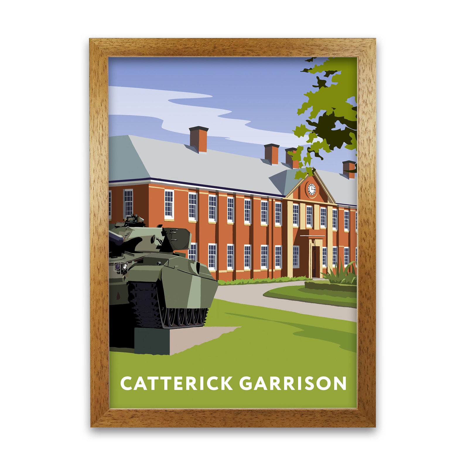 Catterick Garrison Print Travel Poster Travel Decor Etsy