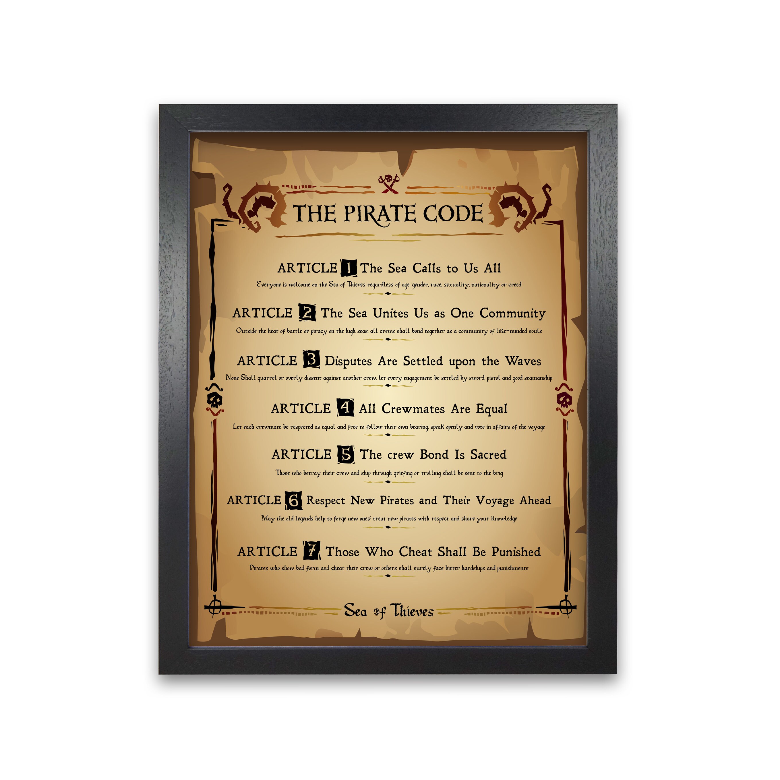 Sea Of Thieves Merchandise The Pirate Code Print House Rules Etsy sea-of-thieves-merchandise-the-pirate-code-print-house-rules-etsy