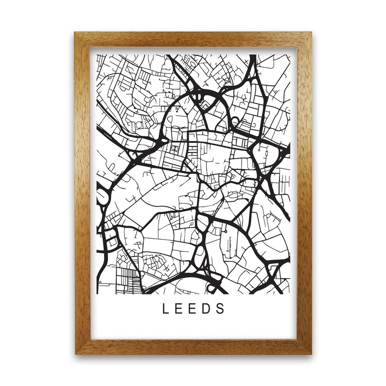 Leeds Line Map Print