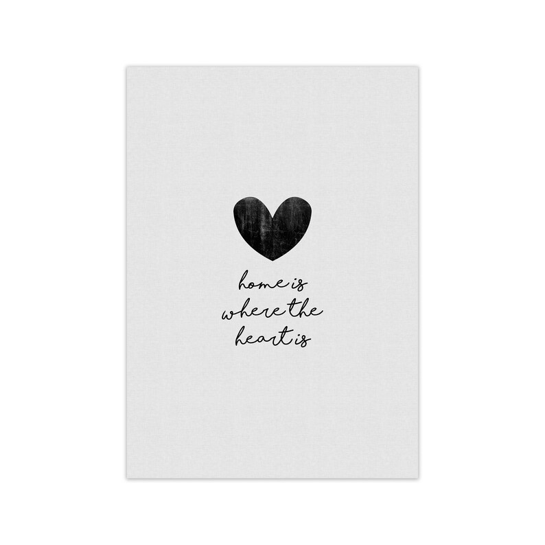 Home Is Where The Heart Is Modern Art Print