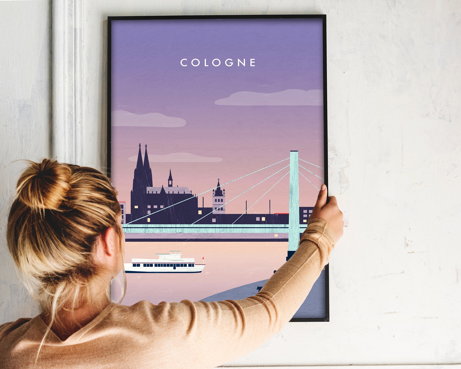 Cologne Print Germany Poster Travel Wall Art Print New ...