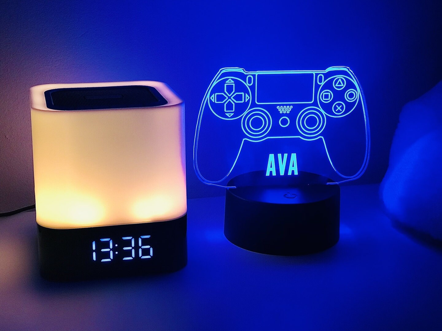Personalised PlayStation LED Neon Game Controller Night Light Etsy