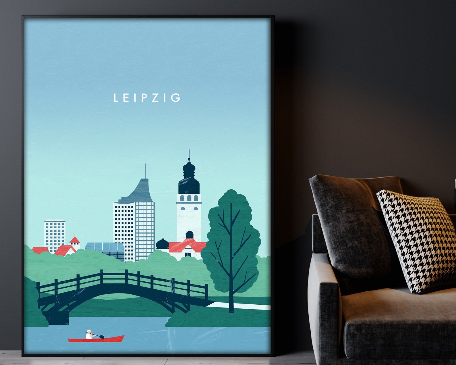 Leipzig Print Germany Poster Travel Wall Art Print New Home | Etsy