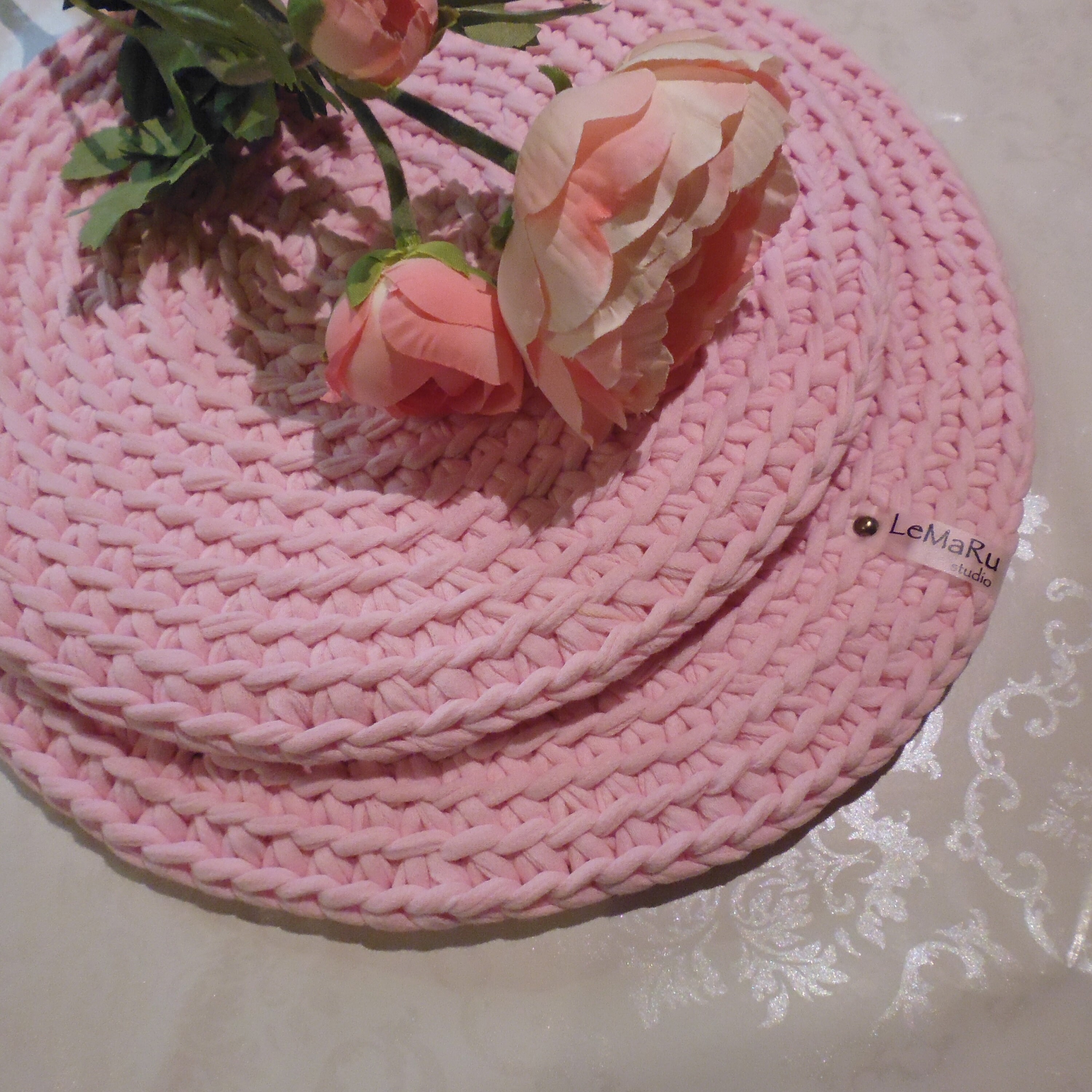Crochet table mats Round table mats Crochet Kitchen Etsy