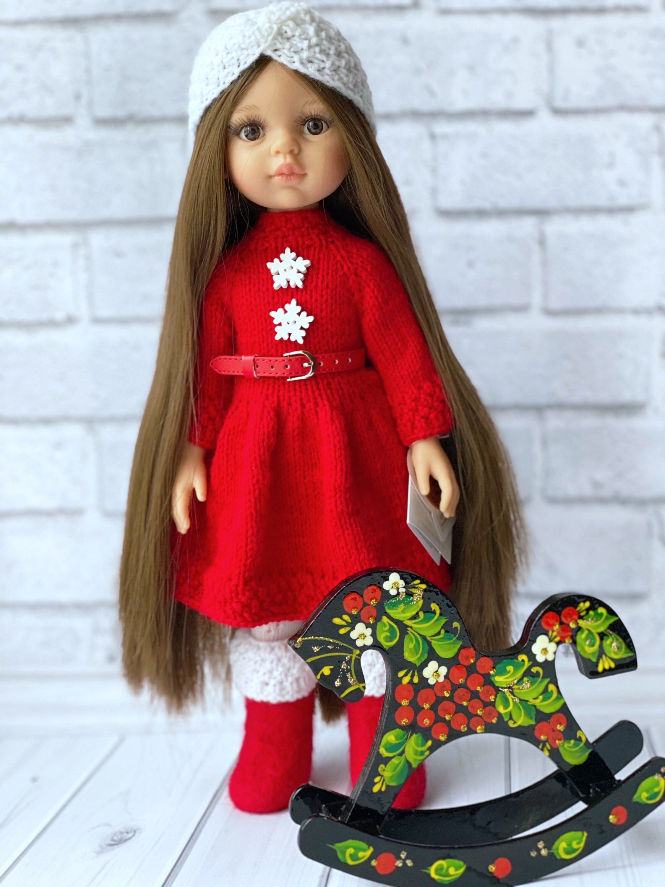 Paola Reina doll with wooden toy Birthday gift for daughter Etsy