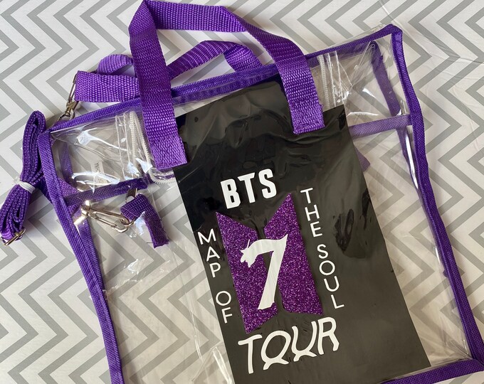 BTS Clear Bag Purple Etsy