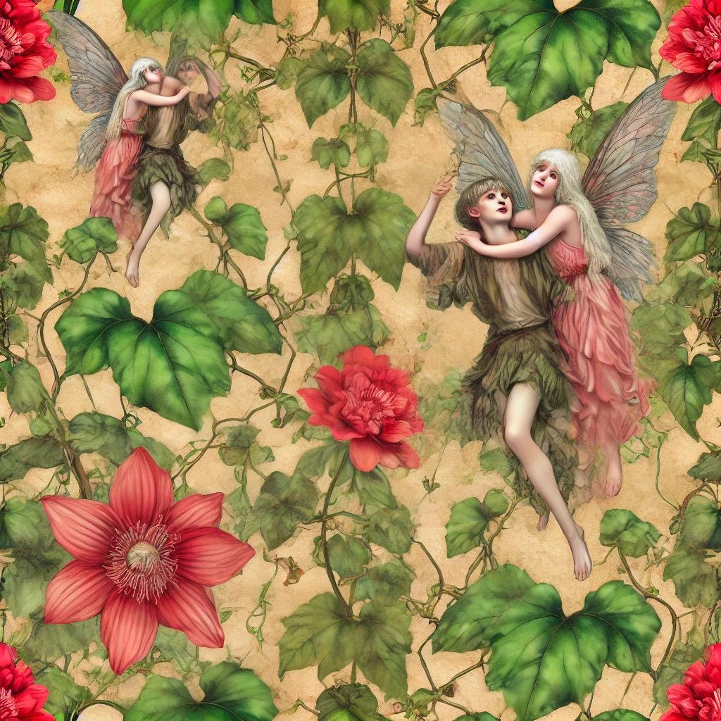 Fairies Seamless Pattern Pack: Enchanted Forest Designs (digital ...