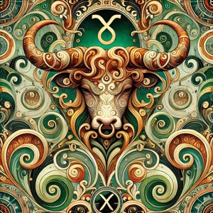 Zodiac Seamless Patterns: Ornate Astrological Art (Digital Download) image 6